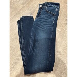 American Eagle Dark Wash Denim Skinny Jeans Stretch Casual Everyday Sz 00‎